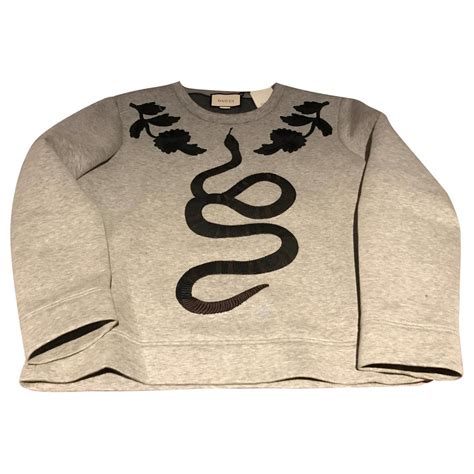 gucci snake grey sweater